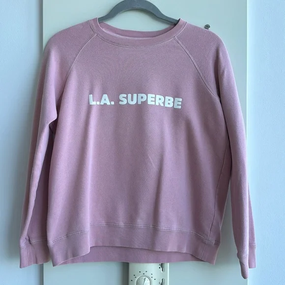 Sézane L.A Superb pink sweatshirt - Picture 2 of 4